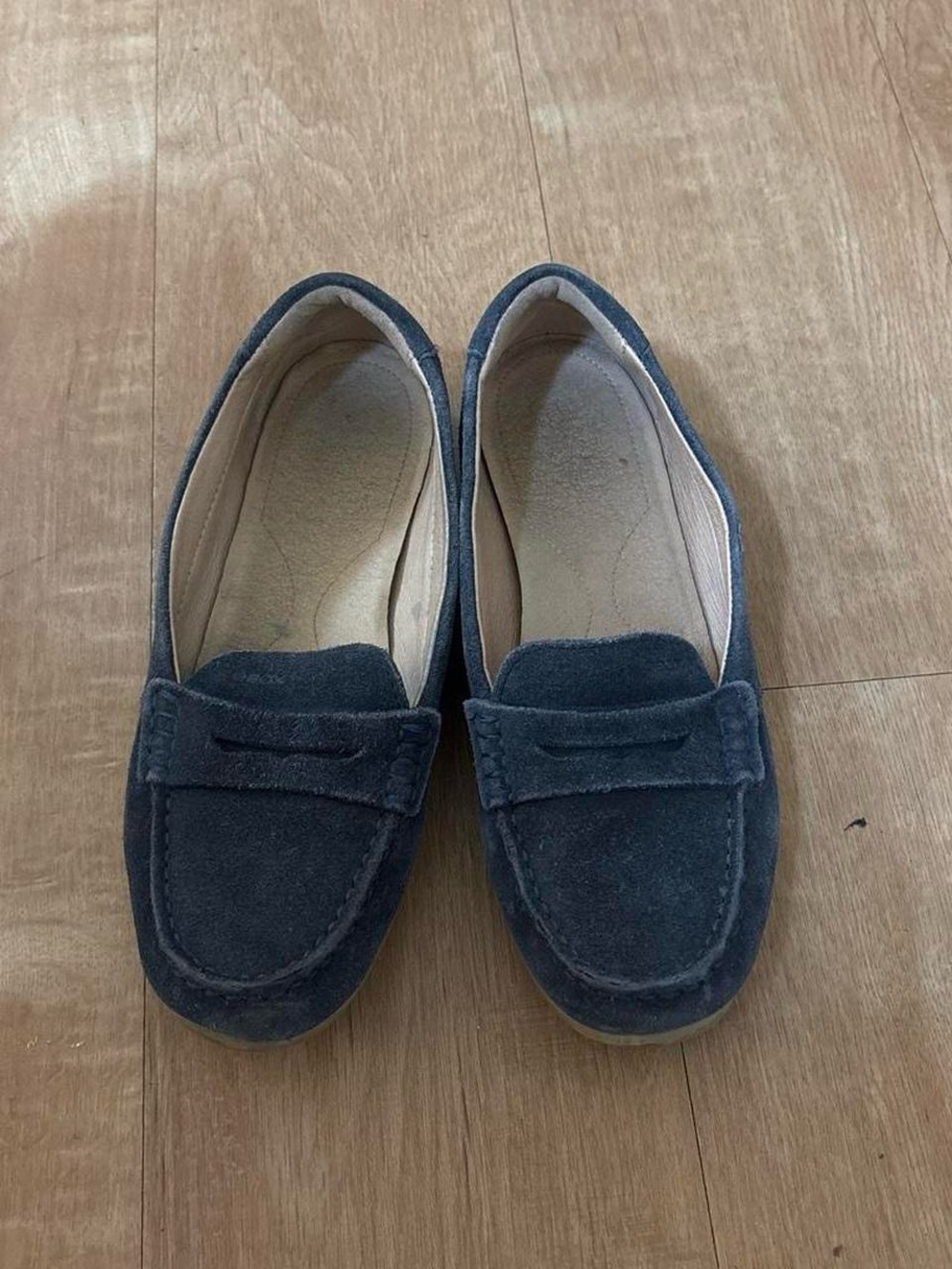 Geox Women's Suede Loafers in Navy